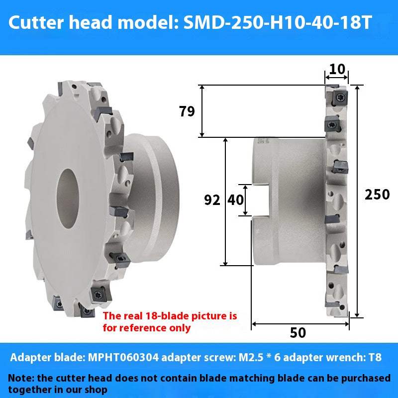 2082-CNC SMP 3 face and face milling cutter head saw blade sleeve indexable milling T-slot cutter head MPHT06 0812 Shandong Denso Pricision Tools Co.,Ltd.